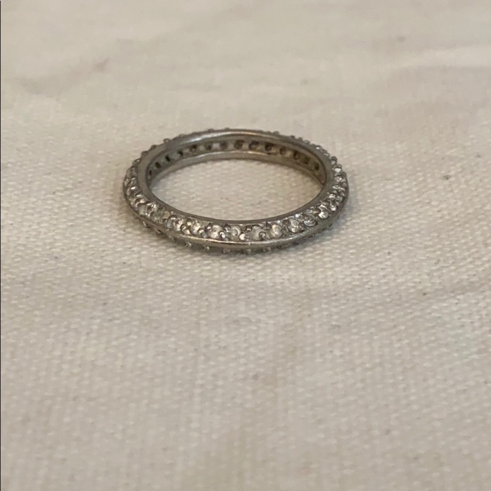Sterling Silver Cubic Zirconia Band